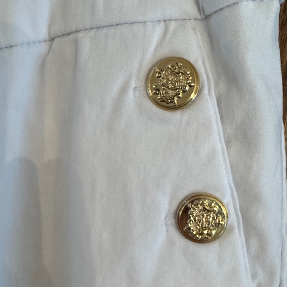 Jones New York White Pants with Gold Buttons - Picture 3 of 3